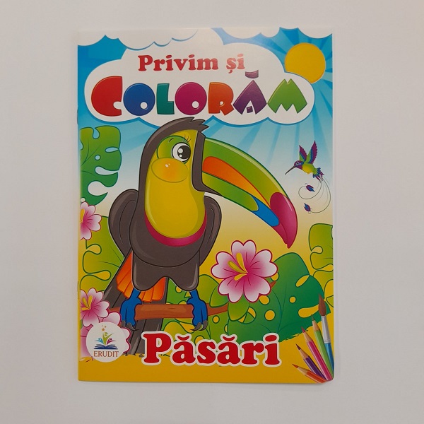 Cumpara  Carti - Privim si coloram - Pasari..
