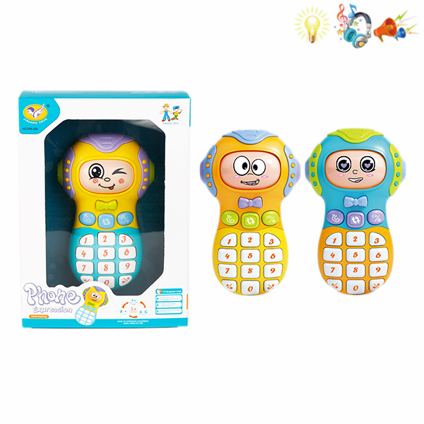 Игрушечный телефон со звуком и светом