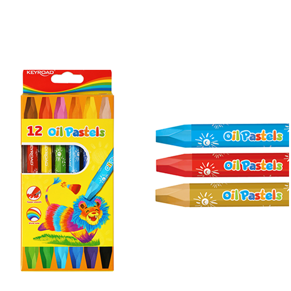 Cumpara  Accesorii de desen - Creioane cerate keyroad 12cul Oil..