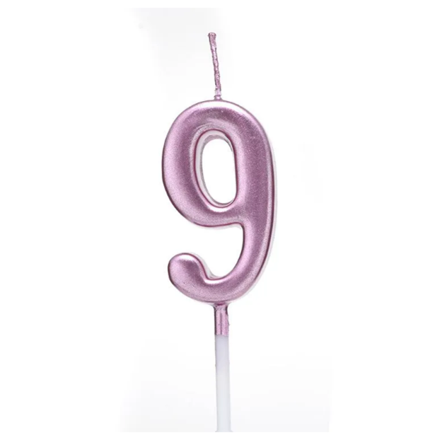 Cumpara  Luminari - Lumanare cifra 9 roz – 55..