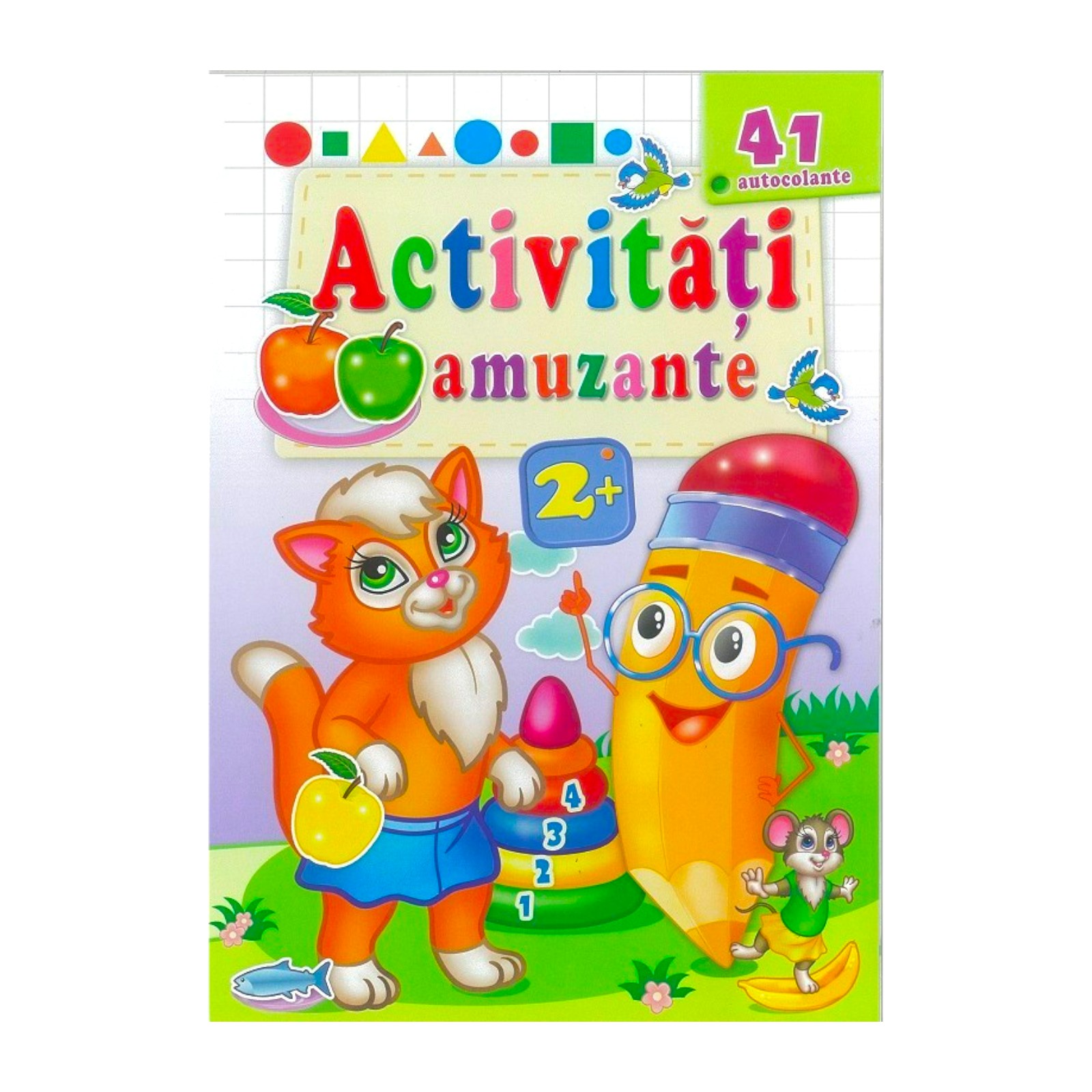 Activitati amuzante - Pisica roscata+autocolante