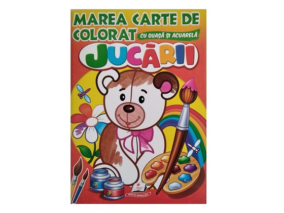 Marea carte de colorat acuarela Jucarii 44