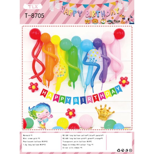 Set baloane Party pentru fete – 45