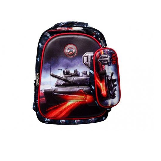 Ghiozdan anatomic cu desen 3D