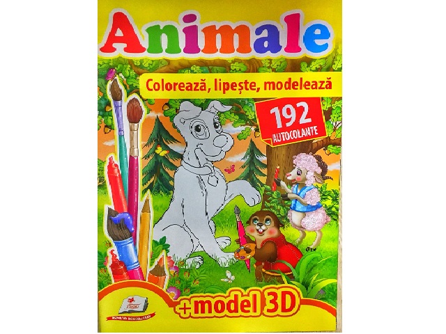 Coloreaza, lipeste, modoleaza - Animale