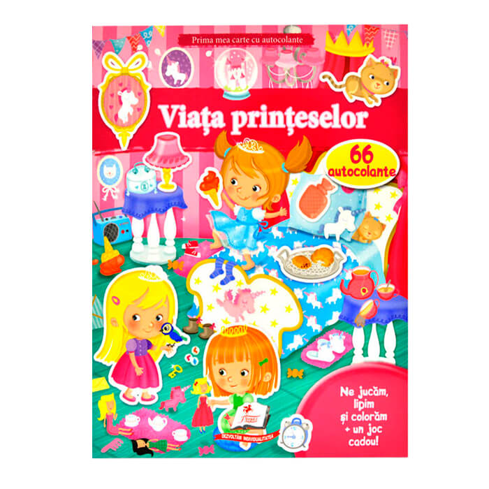Prima mea carte cu autocolante - Viata printeselor