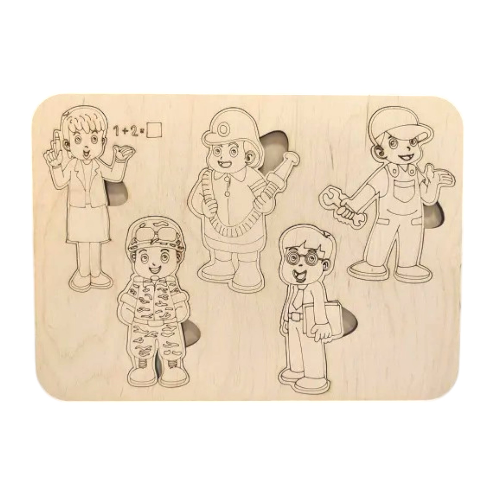Puzzle din lemn ( PROFESII 2 )