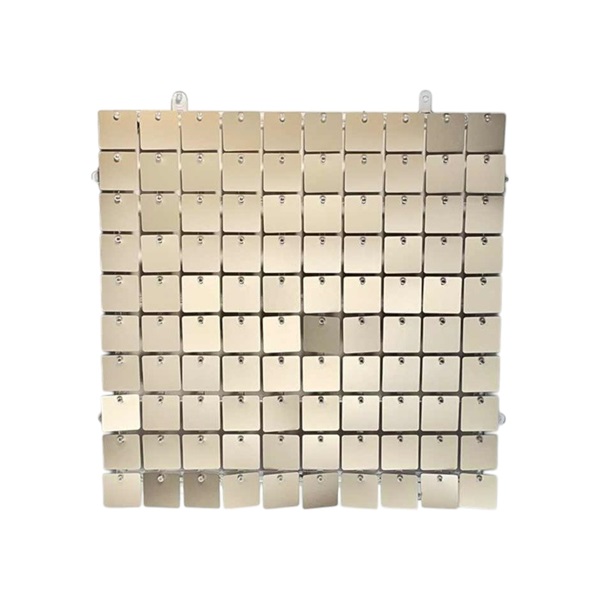 Декоративная стена светлое золото