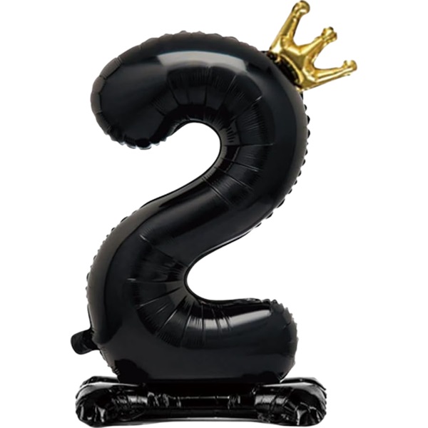Cumpara  Baloane - Balon negru cifra 2..