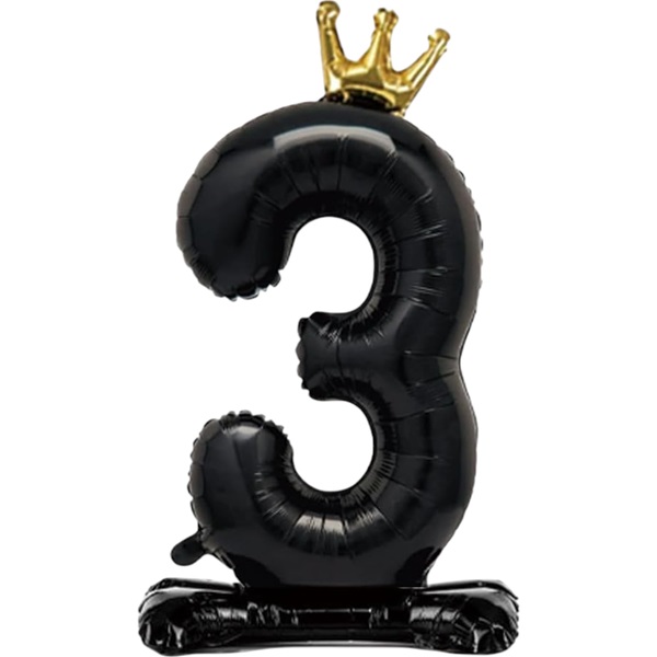 Cumpara  Baloane - Balon negru cifra 3..