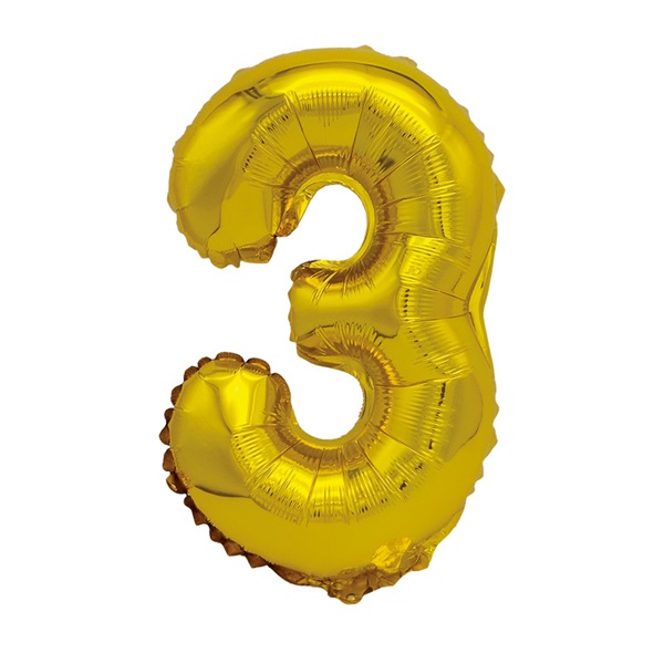 Cumpara  Baloane - Balon auriu cifra 3..