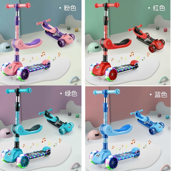 Cumpara  Trotinete și penny board - Trotineta 2in1 cu sunet si lumini..
