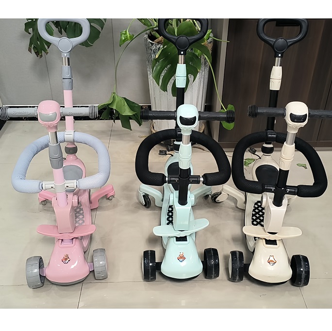 Самокат 3в1 с музыкой и светом