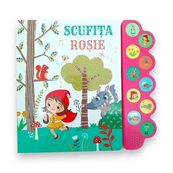 Carte cu sunte - Scufita Rosie 10 sunete