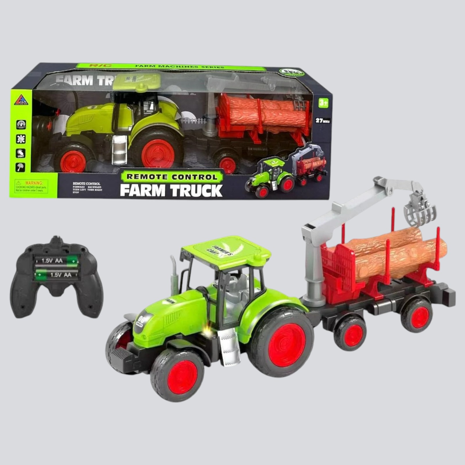 Tractor cu R/C si lumini