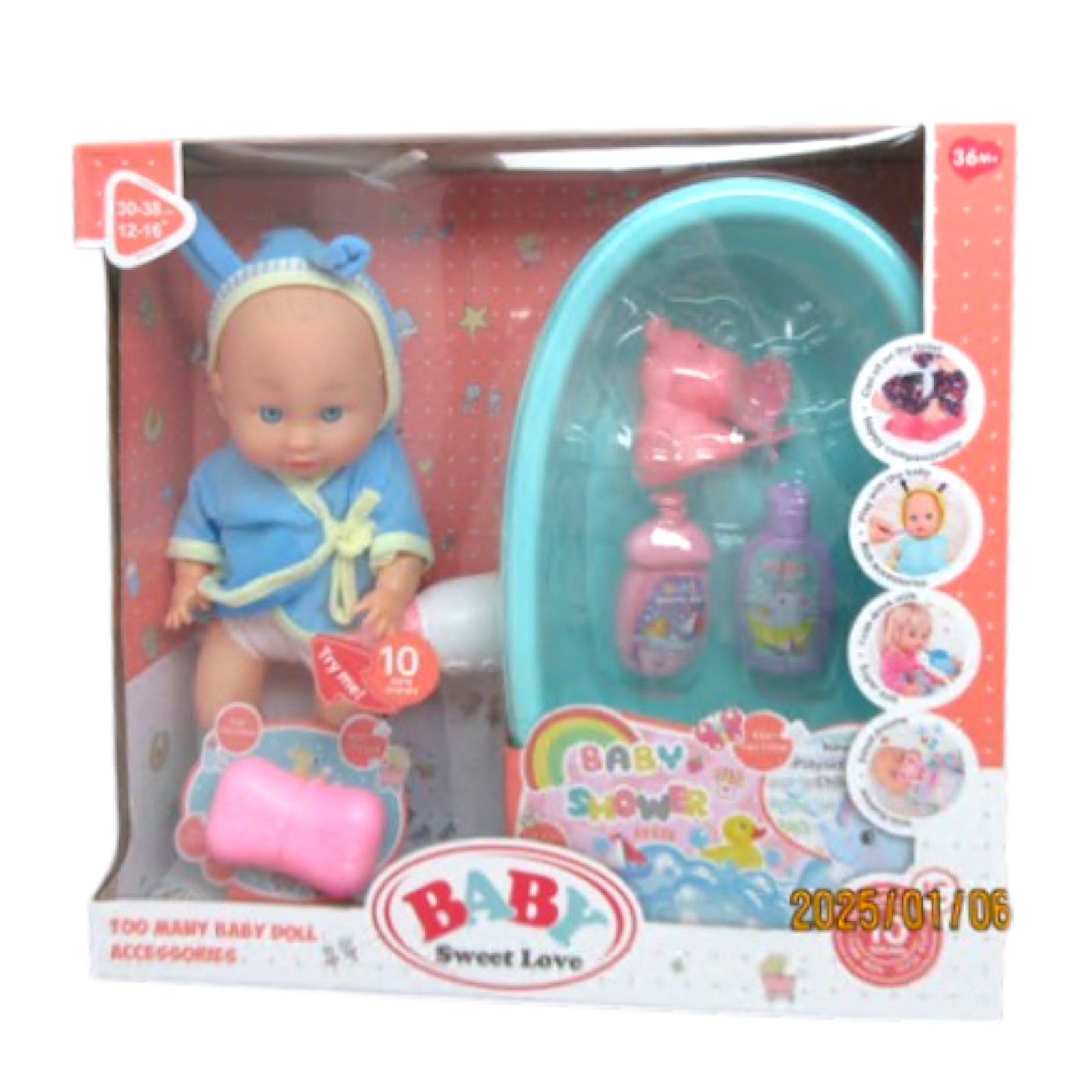 Papusa baby cu accesorii cu sunet