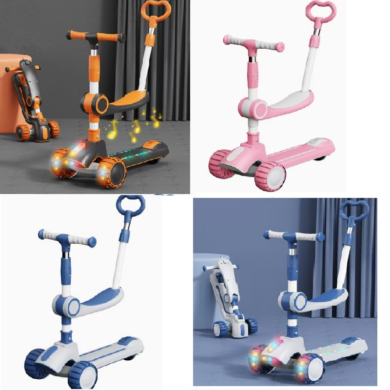 Cumpara  Trotinete și penny board - Trotineta 2in1 cu sunet si lumni..