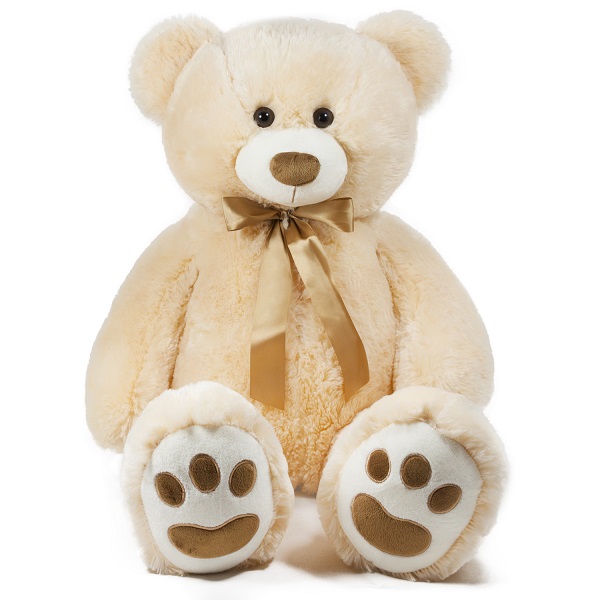 Jucarie moale Urs cu panglică - Maro 100 cm - 1.24 kg