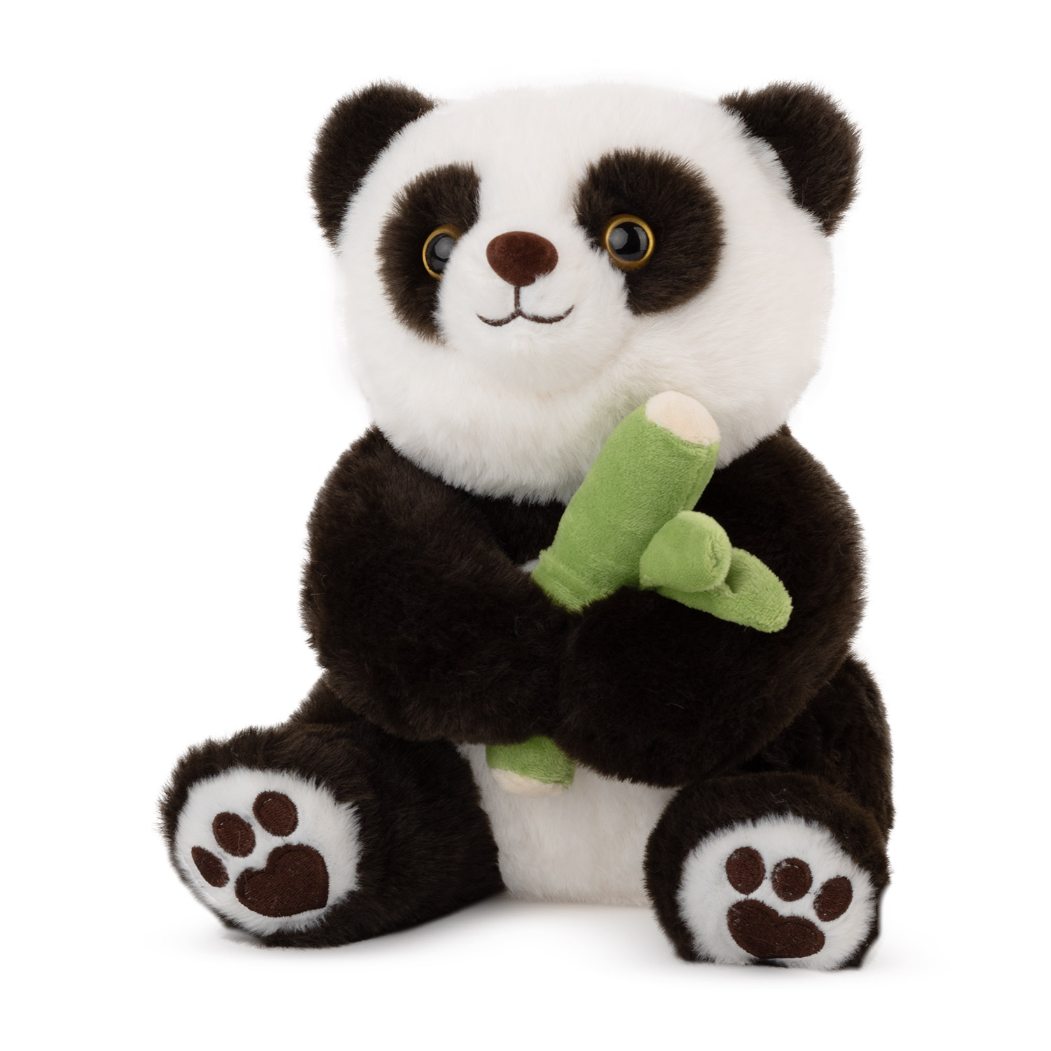 Jucarie moale Panda cu bambus 23 cm - 0.168 kg