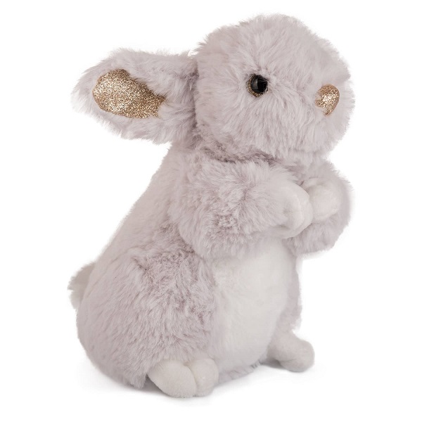 Jucarie moale Iepure cu urechi strălucitoare - gri 28 cm - 0.188 kg