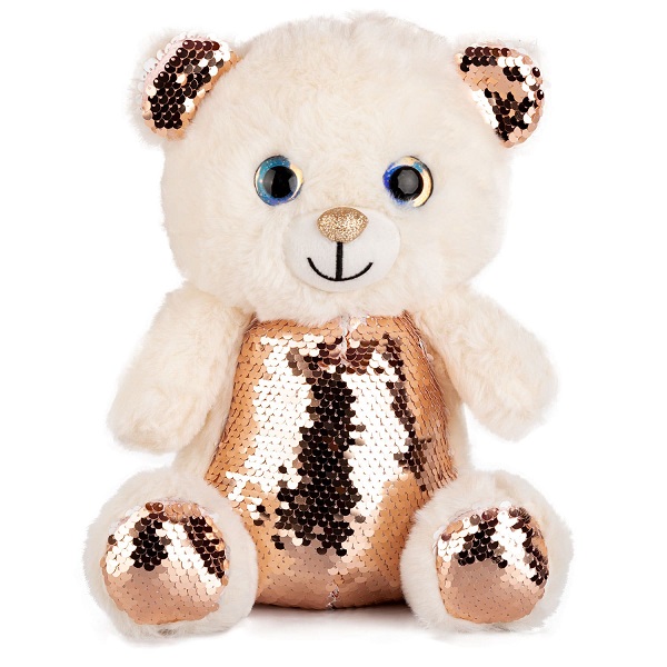 Мягкая игрушка Медведь с блестками  28 cm - 0.16 kg