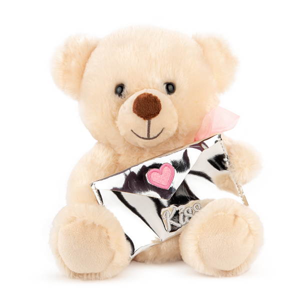 Jucarie moale Urs cu plic  20 cm - 0.11 kg