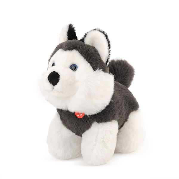 Мягкая игрушка Собака хаски со звуком  18 cm -  kg