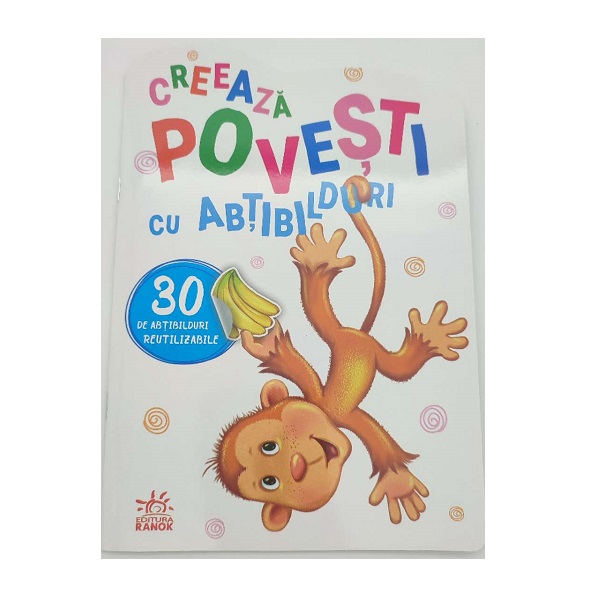 Creeaza povesti cu abtibilduri: Maimutica