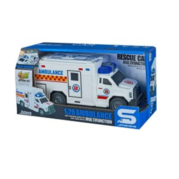 Cumpara  Mașini funcționale - Camion Ambulanta cu frictiune, sunete si lumi..