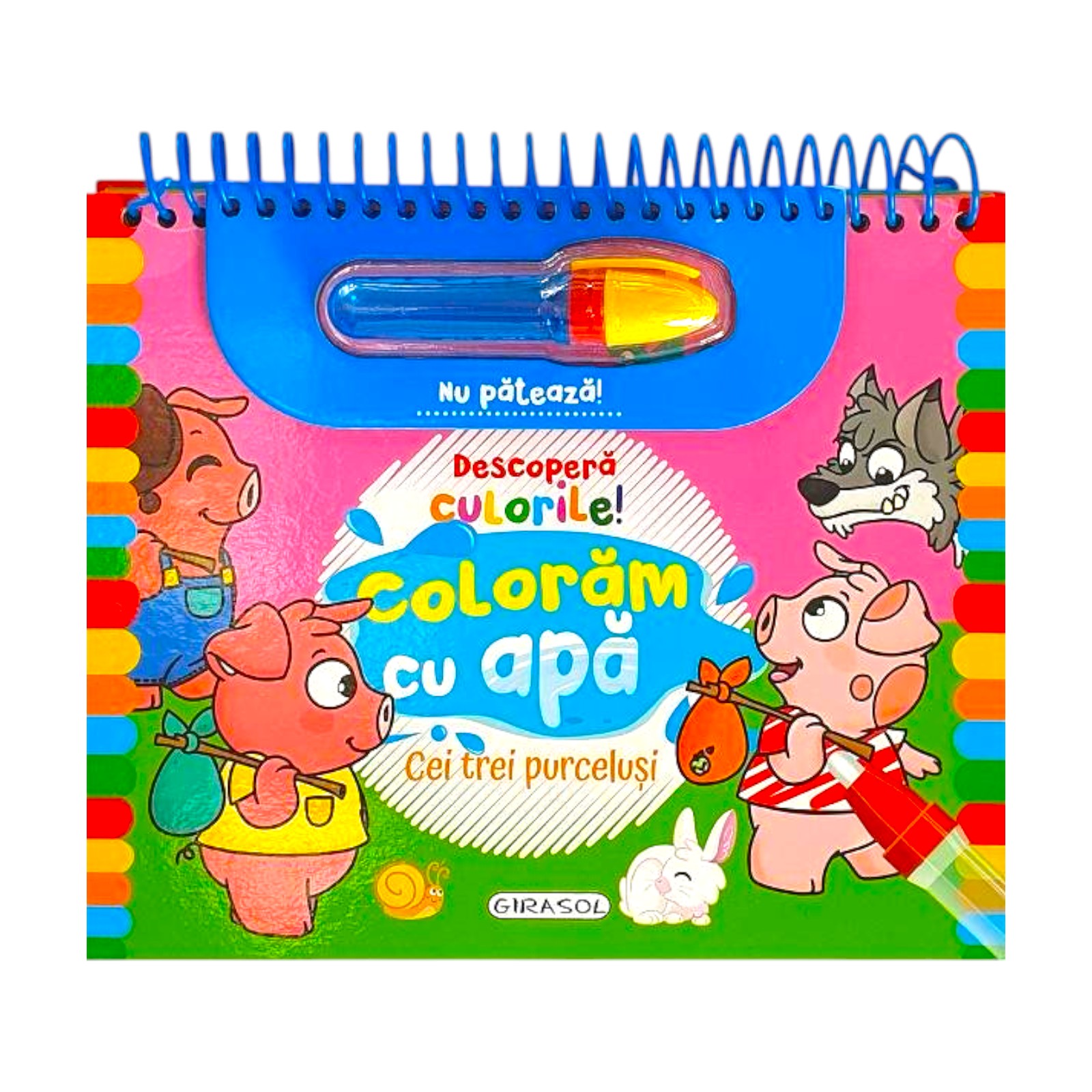 Раскрашиваем водой - Три поросенка