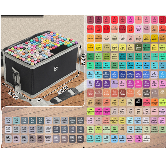 Set carioci colorate (168pcs)