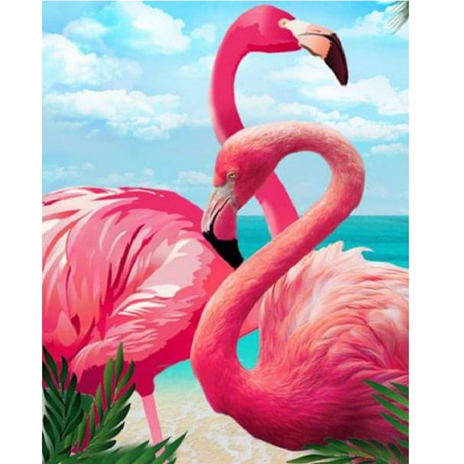 Набор для рисования по номерам Фламинго»(30*40)