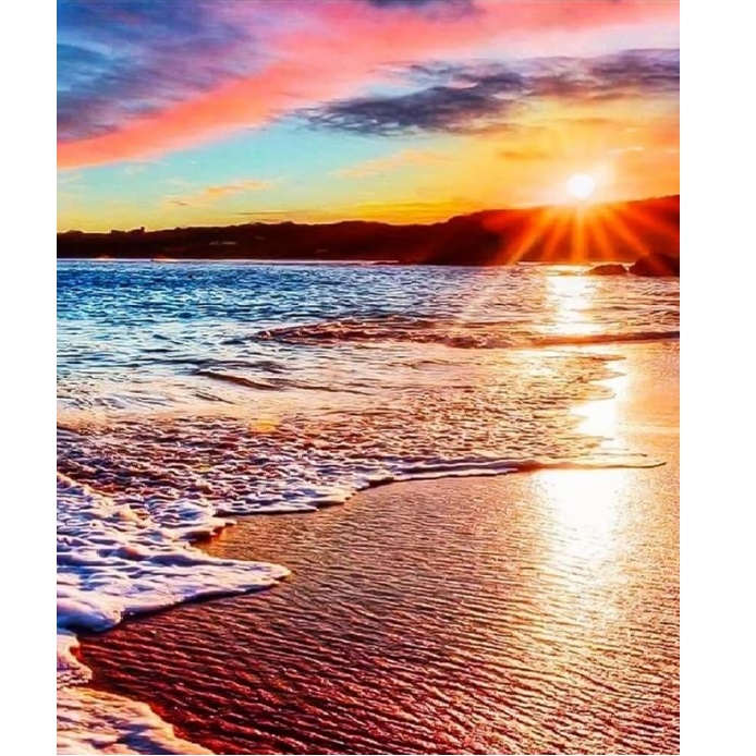 Набор для рисования по номерам Закат (30*40)