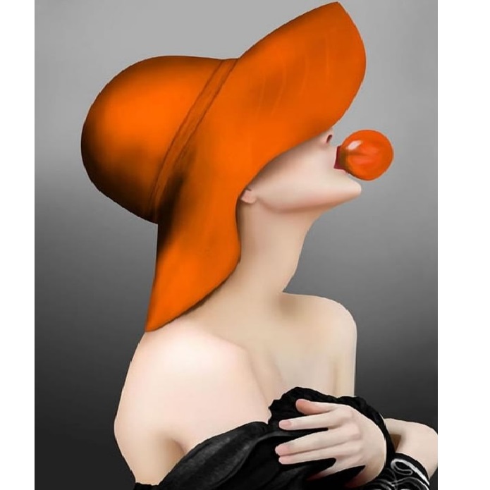 Набор для рисования по номерам Дама (30*40)