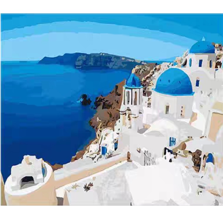 Набор для рисования по номерам Санторини (30*40)