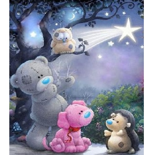 Набор для рисования по номерам Медвежата (40*50)