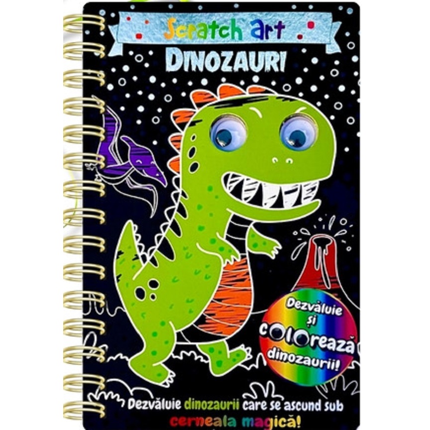 Dinozaur Scratch Art