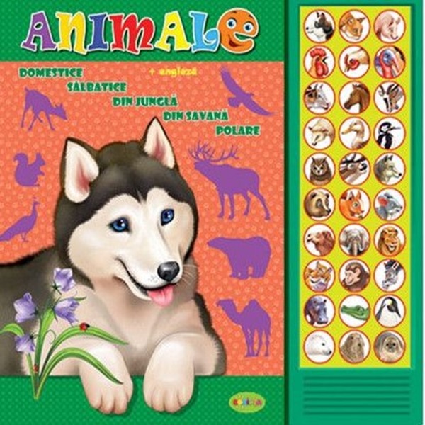 Carte cu sunete - Animale + engleza
