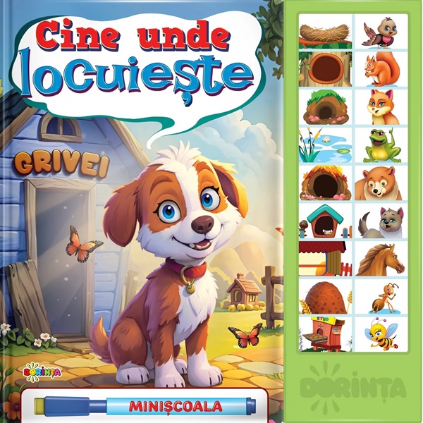 Carte cu sunete - Cine unde locuieste