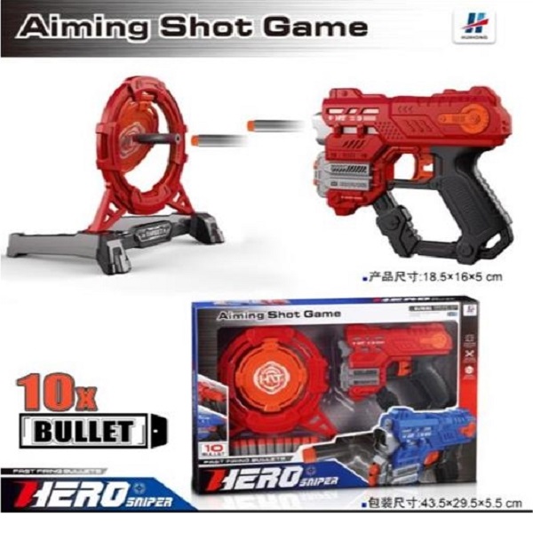 Оружие с мягкими пулями и мишенью