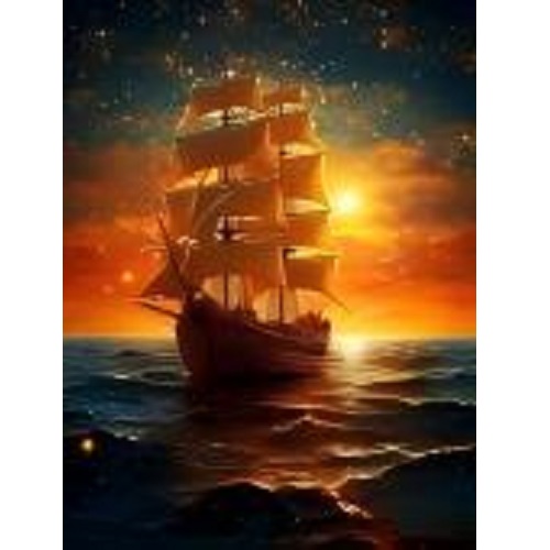 Алмазная мозаика Корабль (40*50)