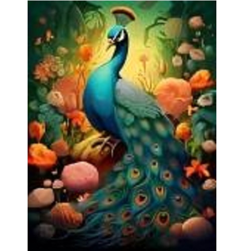 Алмазная мозаика Павлин (30*40)