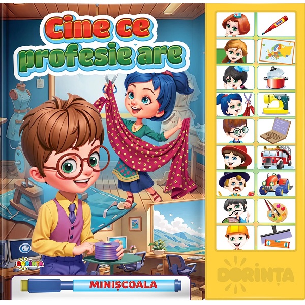Carte cu sunete - Cine ce profesie are