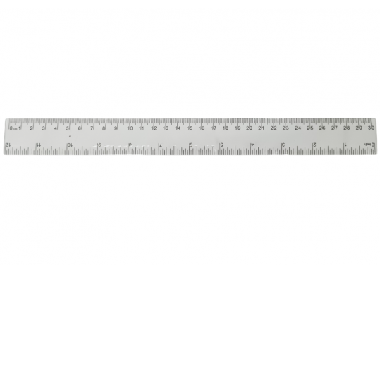 Rigla plastic 30cm transparent (ML18-2/12-5)
