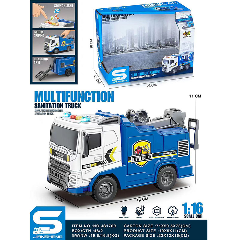 Специальный автомобиль со звуком и светом (инструкция на румынском)