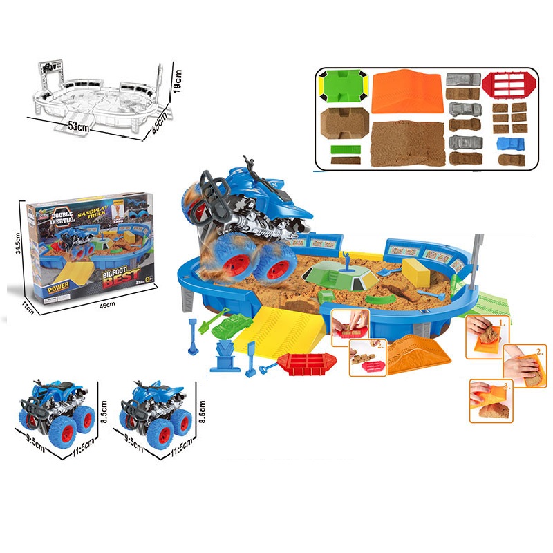 Set masina cu accesorii (instructiune in romana)