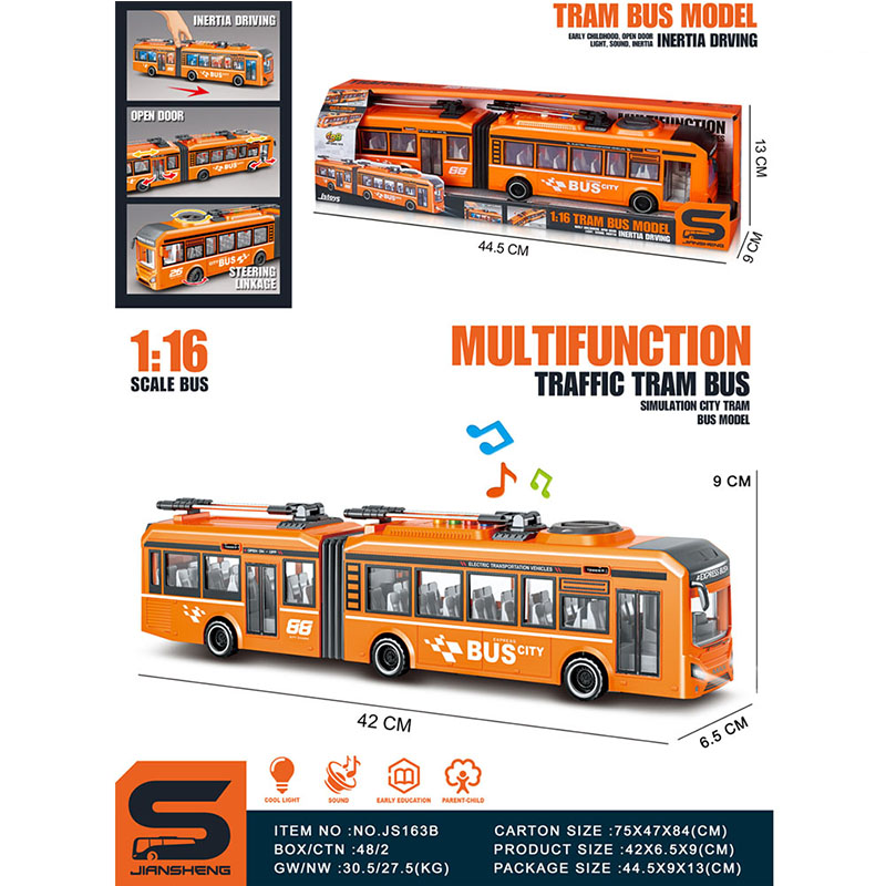 Троллейбус со звуком и светом (инструкция на румынском)