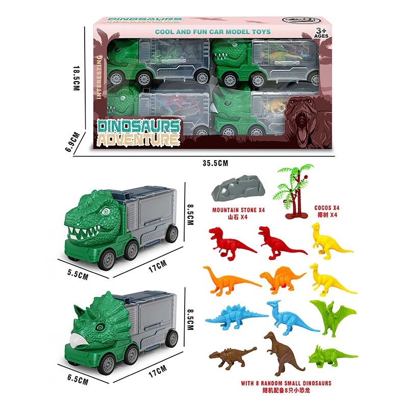Набор грузовик с динозаврами (инструкция на румынском)