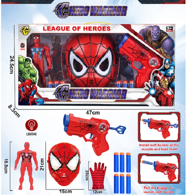 Набор оружия с маской и героем (инструкция на румынском)