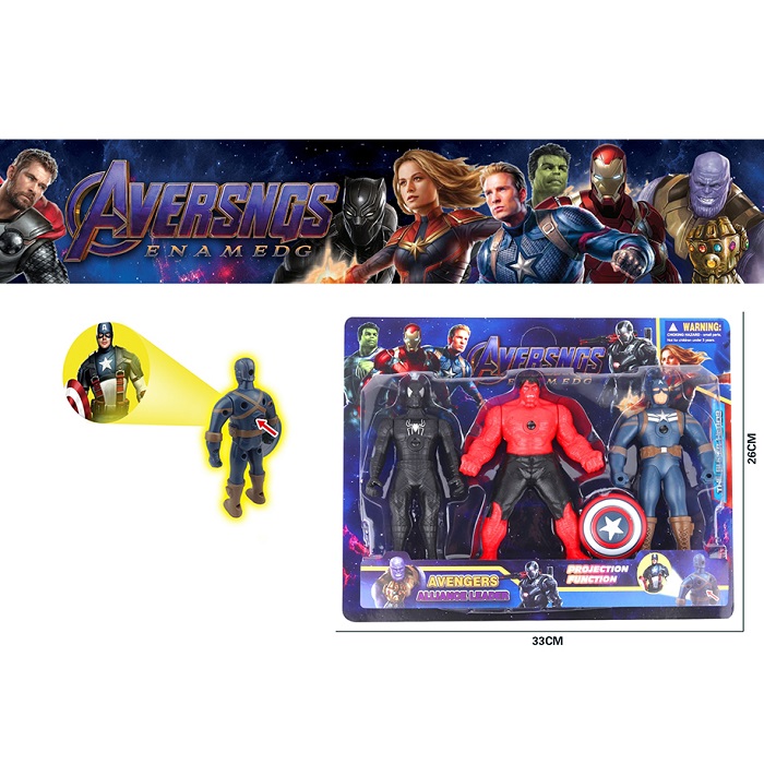 Набор героев со светом (3 шт.)